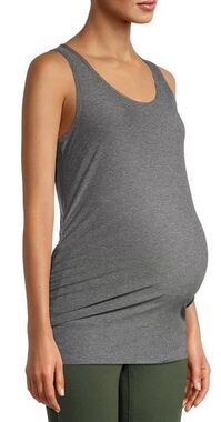 Time and Tru XL (16-18) Women’s Maternity sleeveless Semi-fitted Tank Top gray